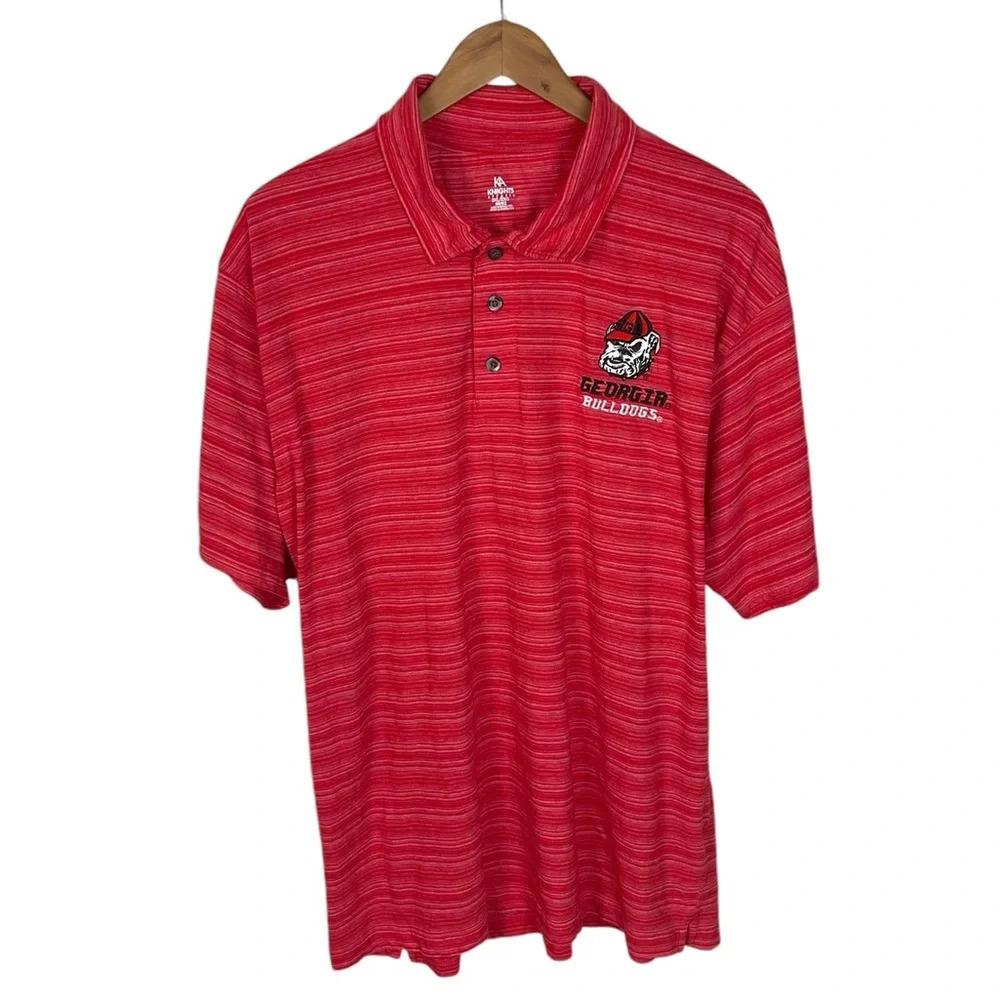 PO347 Men’s Knights Apparel Georgia Bulldogs Collegiate Polo Shirt 2XL